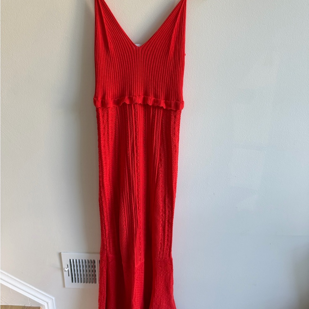 House of Harlow 1960 Red Knit Maxi Dress